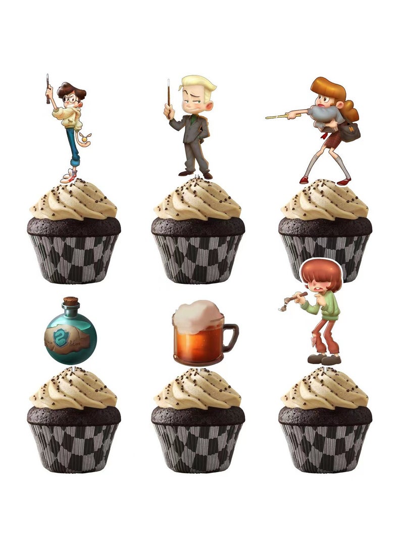 Harry Potter Birthday Kit Banner Balloons Cake Toppers for Children Birthday Party Decorations - Image 4